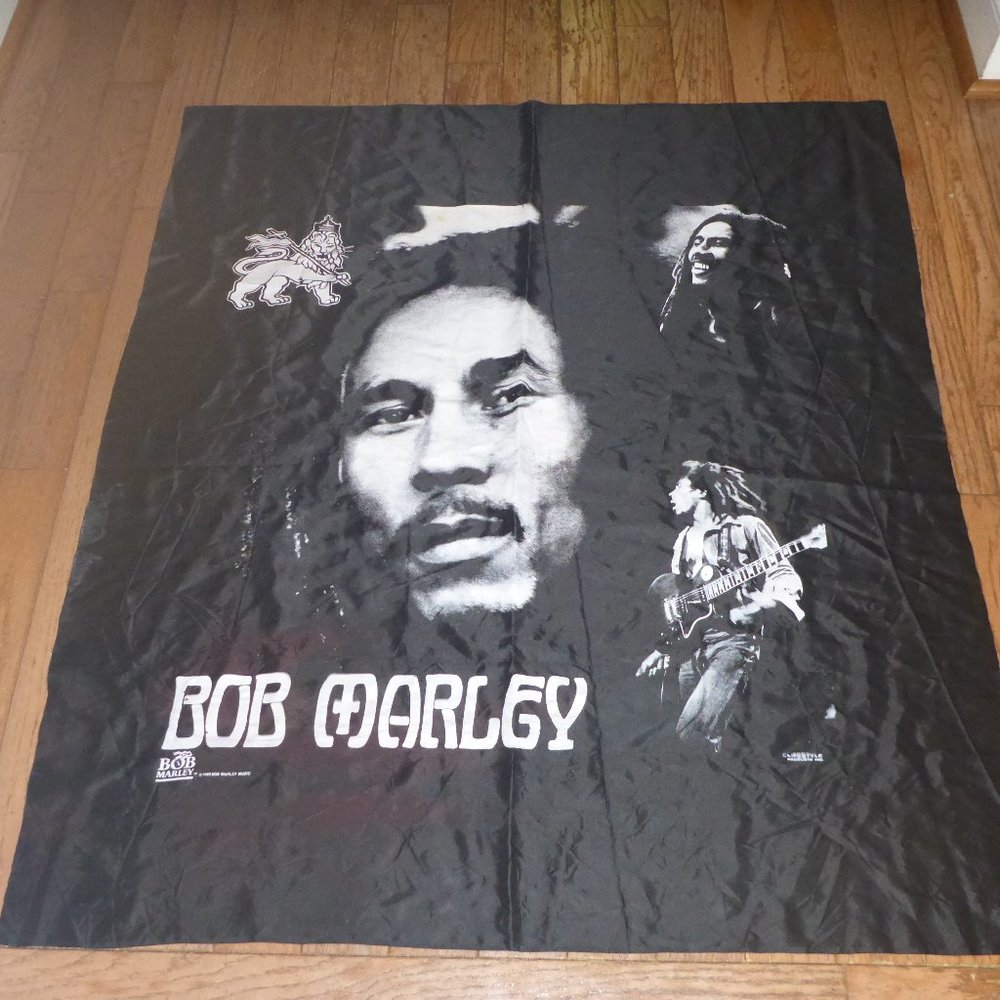 Vintage 1993 Bob Marley Wall Hanging Tapestry College Dorm Art